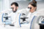 Medics working with microscope at the laboratory Mantenimiento Avanzado